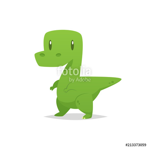 500x500 Cute Cartoon Dinosaur Vector Stock Image And Royalty Free Vector
