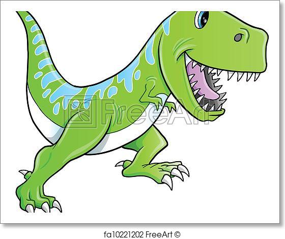 560x470 Free Art Print Of Cute Tyrannosaurus Dinosaur Vector Freeart