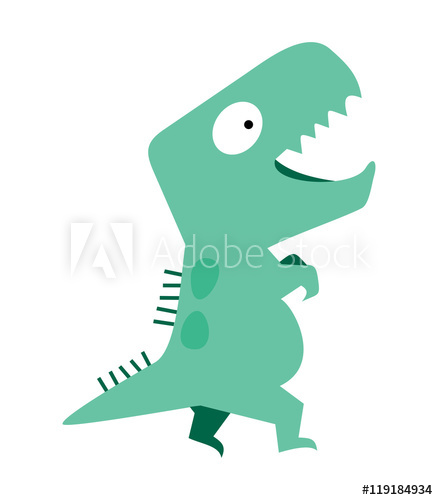 438x500 Cute Dinosaur Vector Flat Design