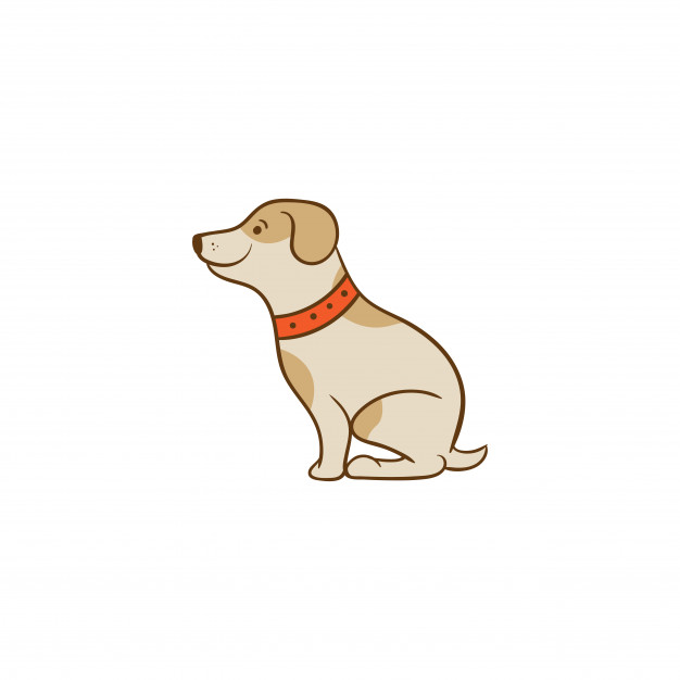 626x626 Cute Dog Vector Illustration Vector Premium Download