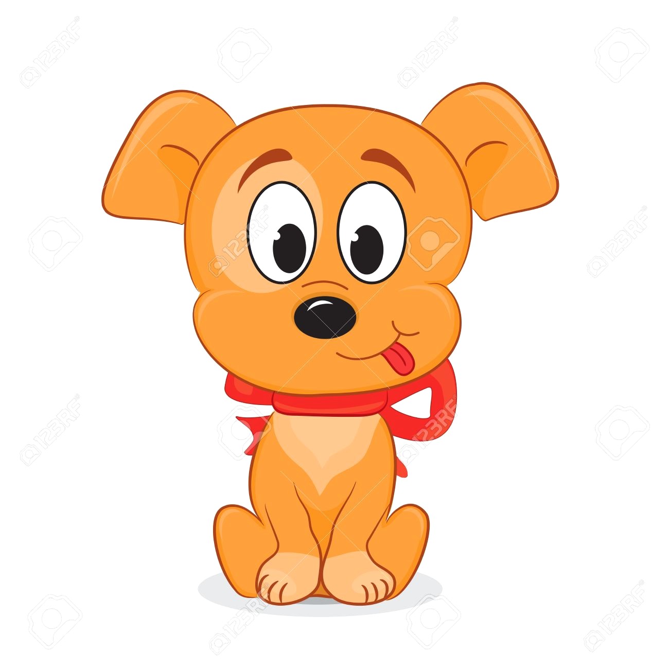 1300x1300 18406720 A Cute Cartoon Dog Vector Illustration Pic