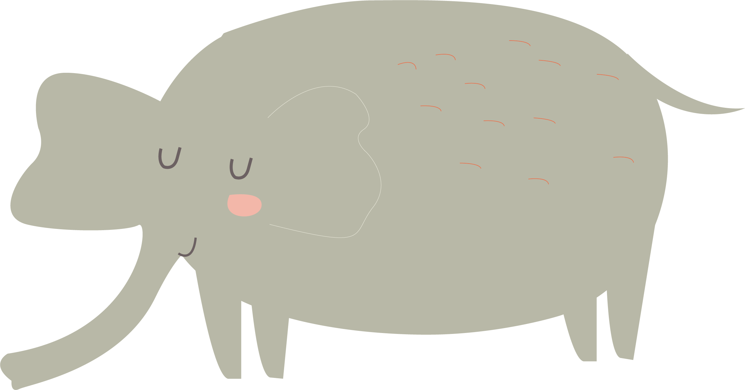 Cute Elephant Vector