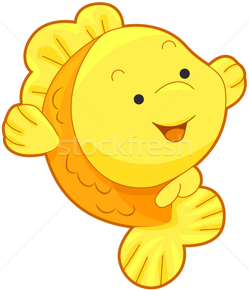 514x600 Cute Gold Fish Vector Illustration Lenm ( 321768) Stockfresh