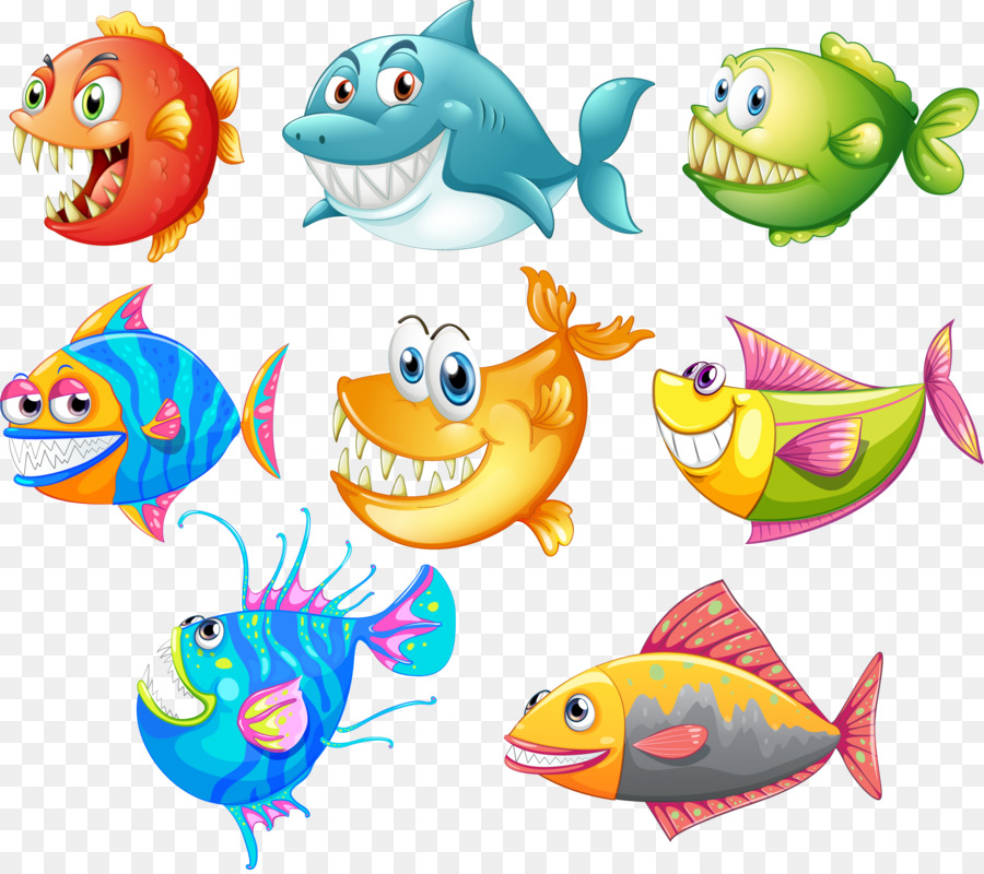 900x800 Shark Drawing Cartoon Fish