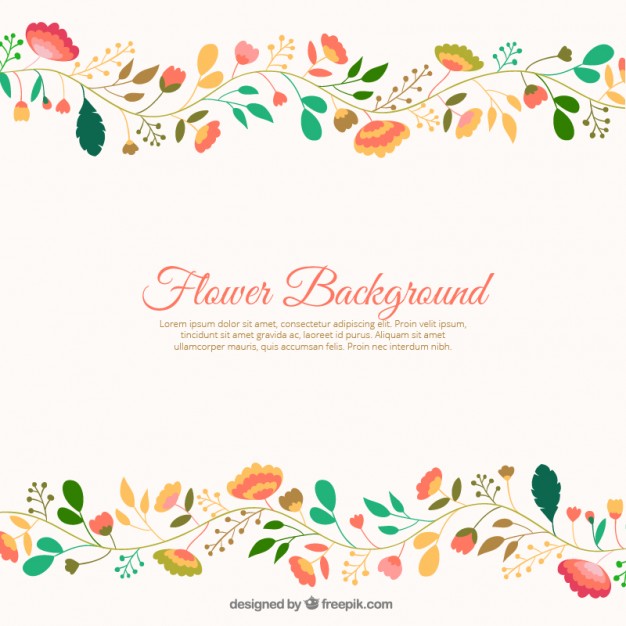 626x626 Cute Flowers Background Vector Free Download
