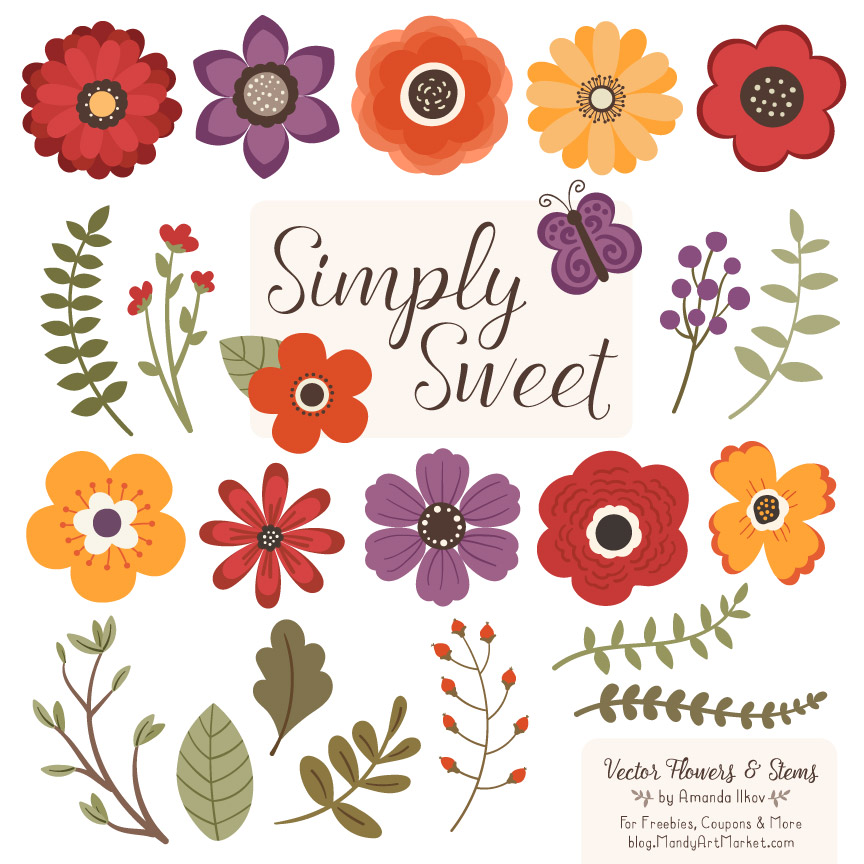 864x864 Autumn Flower Clipart Amp Vectors