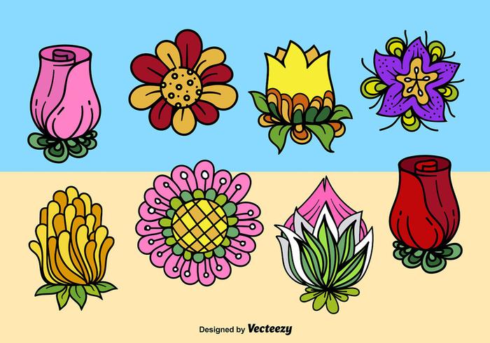 700x490 Cartoon Cute Flowers