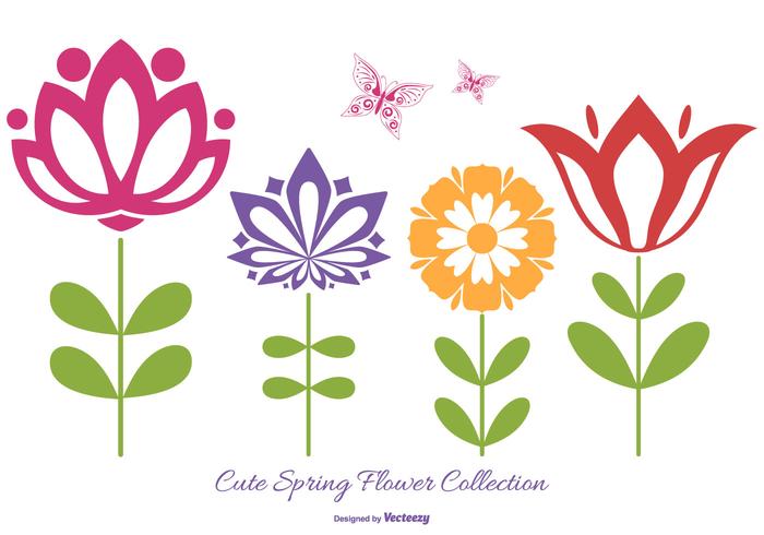 700x490 Cute Flower Vector Shapes