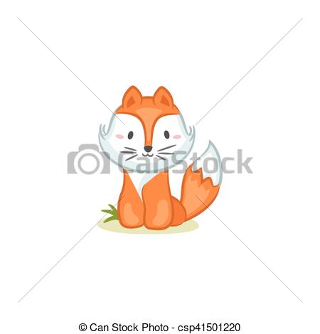 450x470 Cute Fox Vector Design.