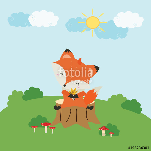 500x500 Cute Fox Vector Stock Image And Royalty Free Vector Files On