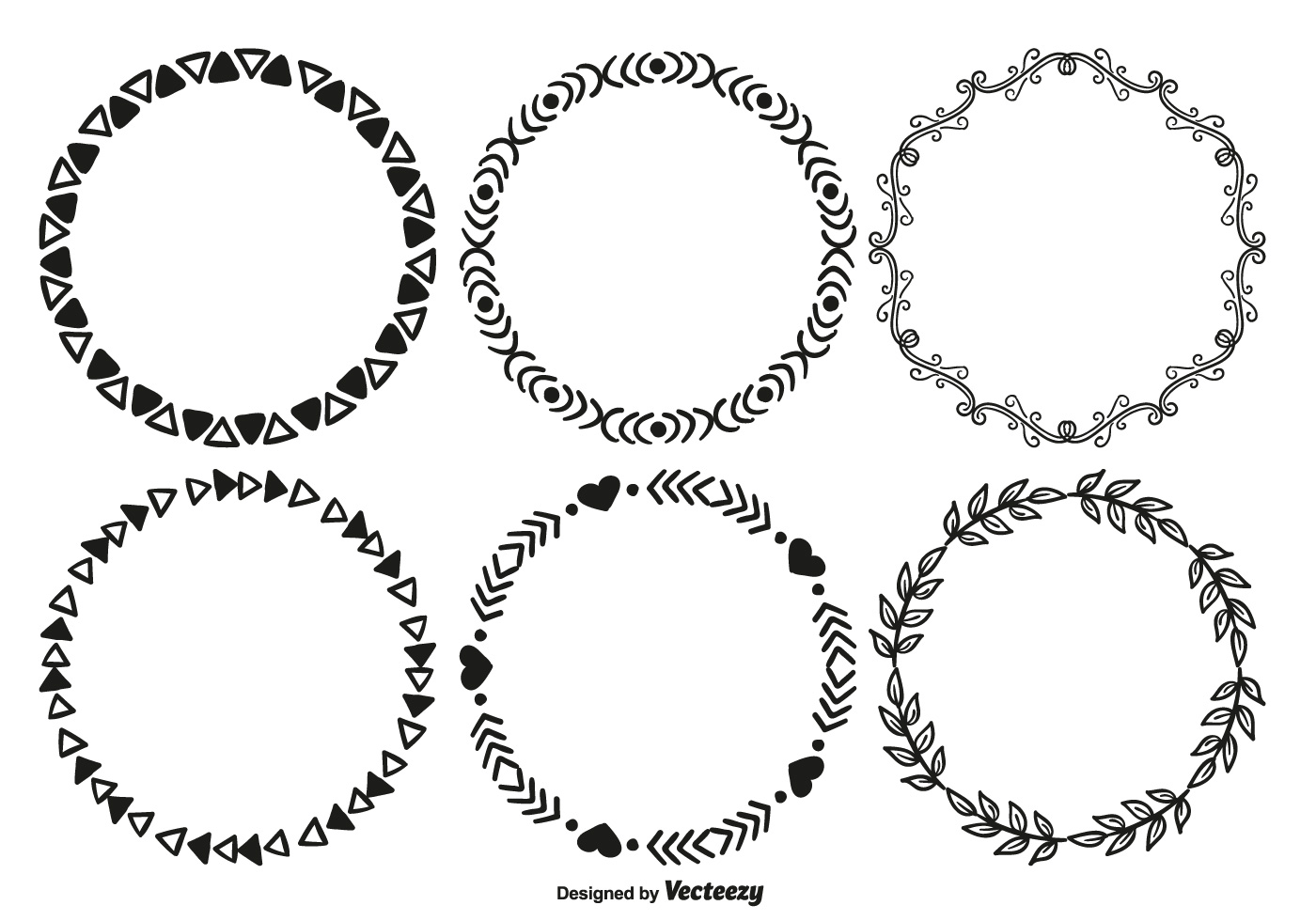 1400x980 Cute Hand Drawn Style Frames