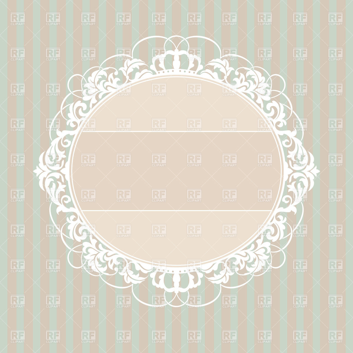 1200x1200 Cute Decorative Vintage Frame Vector Image Vector Artwork Of
