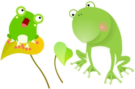 535x356 Cute Frog Vector Free Vector In Adobe Illustrator Ai ( .ai