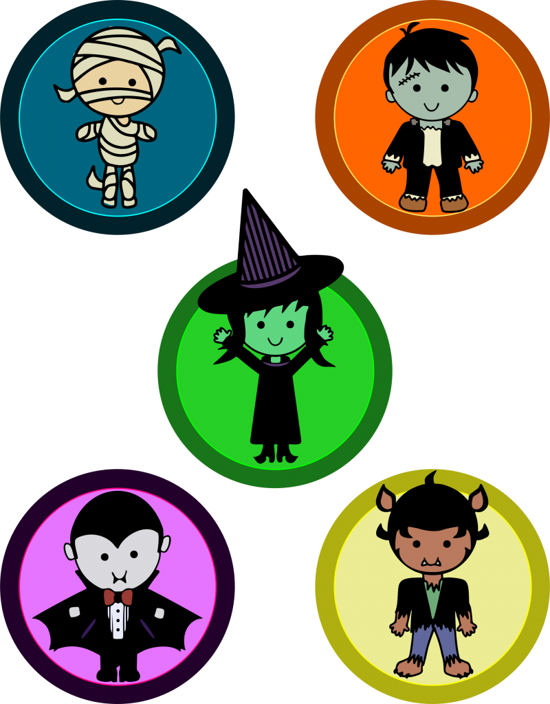 800x1024 Cute Halloween Vector Free Transparent