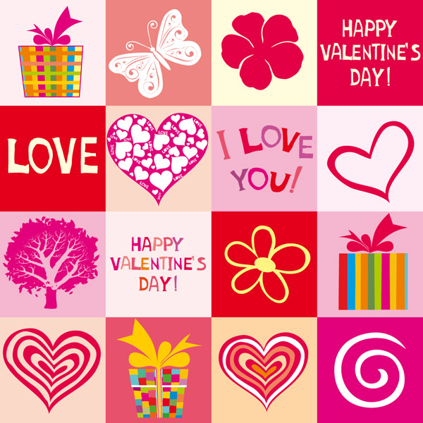 600x600 Cute Hearts Background Vector Free Vector 4vector