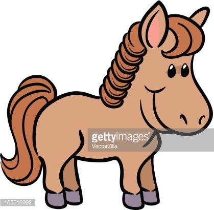 419x410 Cute Horse Vector Illustration Premium Clipart
