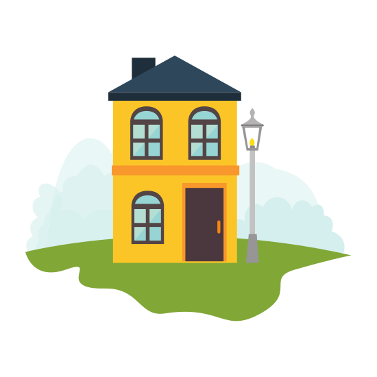 550x550 Cute House House Vector