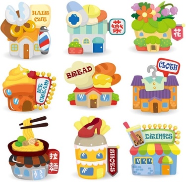 375x368 Cute Color House Free Vector Download (25,878 Free Vector) For