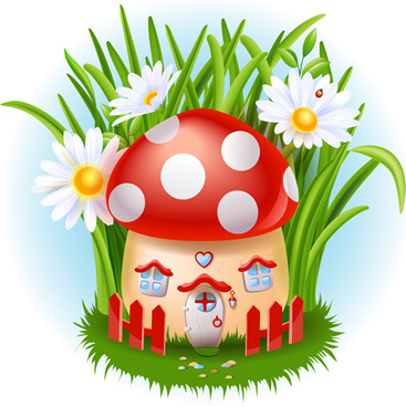 367x368 Free Vector Mushroom House Free Vector Download (2,053 Free Vector