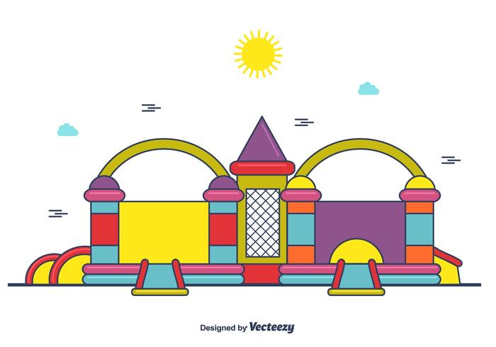 700x490 Cute Bounce House Vector