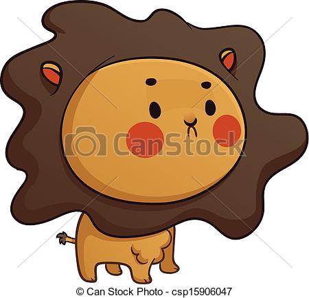 450x434 Cute Baby Lion. Vector Illustration Of A Cartoon Baby Lion.