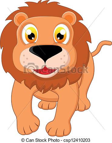369x470 Cute Lion . Vector Illustration Of Cute Lion.