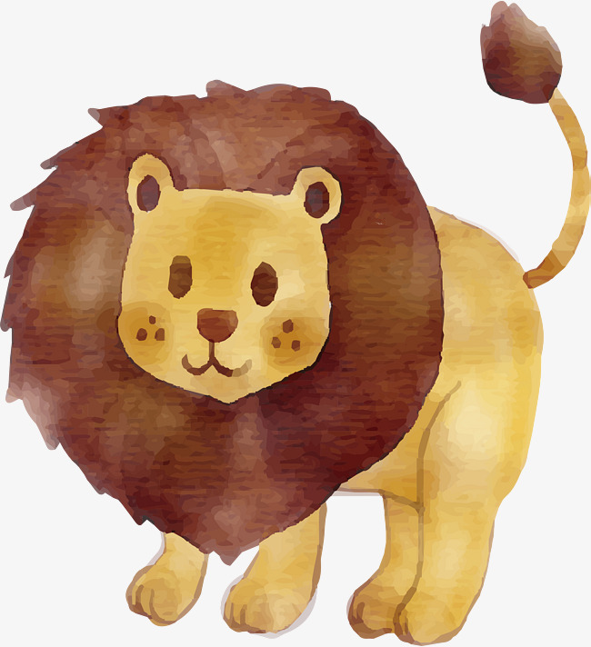 650x712 Hand Painted Cute Lion, Hand Vector, Lion Vector, Cute Clipart Png