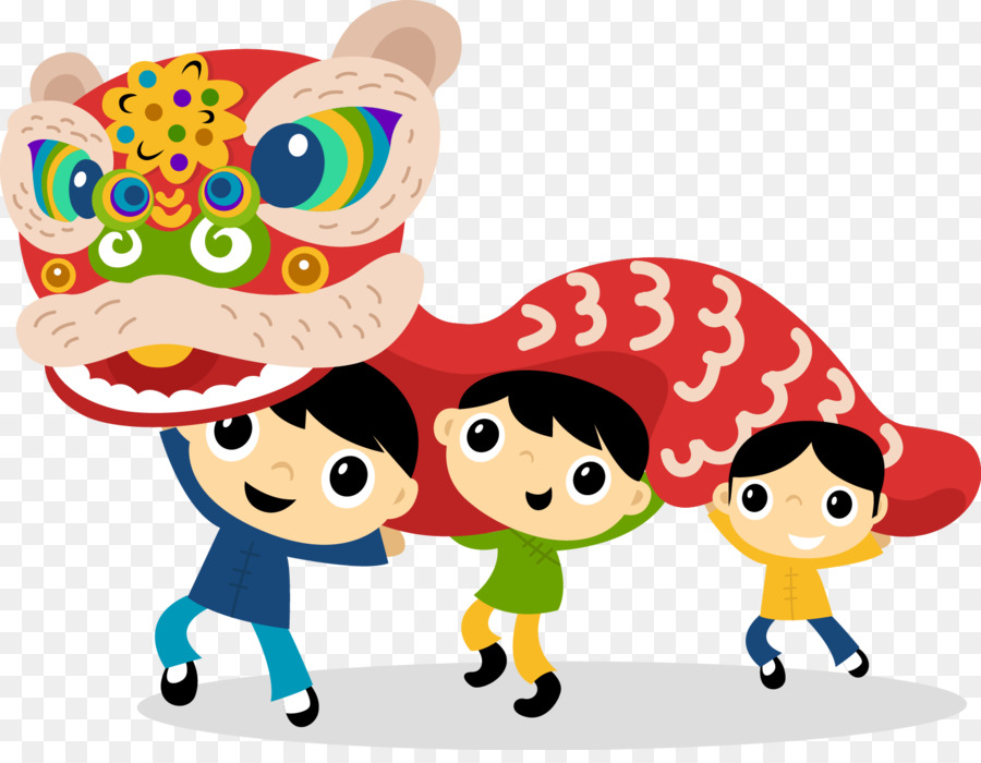 900x700 Lion Dance Dragon Dance Chinese New Year Clip Art