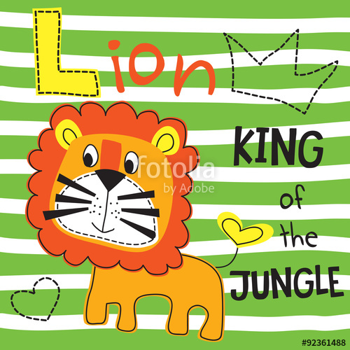 500x500 Cute Lion Vector Illustration Stock Image And Royalty Free Vector