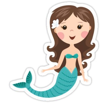 375x360 Cute Mermaid Vector Kids Birthday