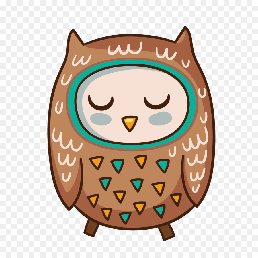 900x900 Owl Bird Cartoon Illustration