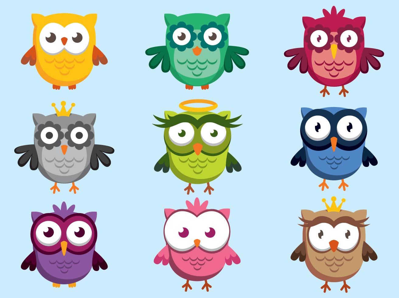 1312x980 Cute Owl Character Vectors Vector Art Amp Graphics
