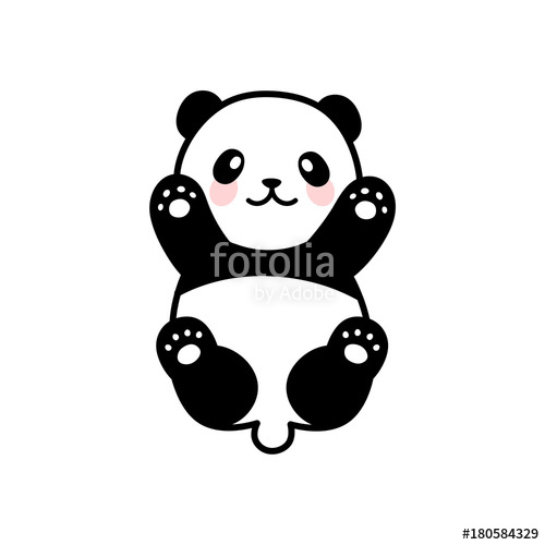 500x500 Cute Panda Vector Icon Stock Image And Royalty Free Vector Files
