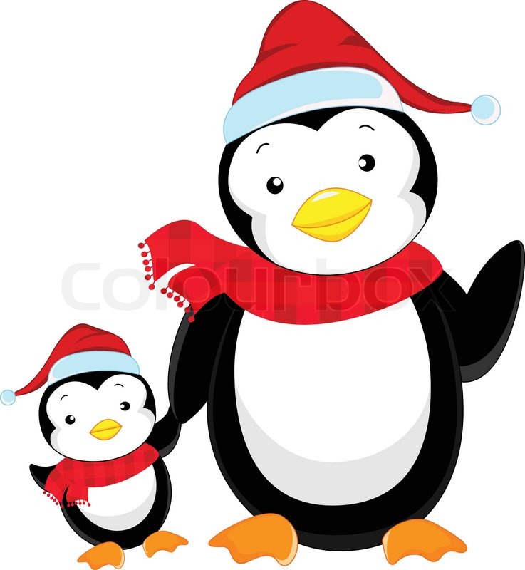 737x800 Cute Penguin Cartoon Stock Vector Colourbox