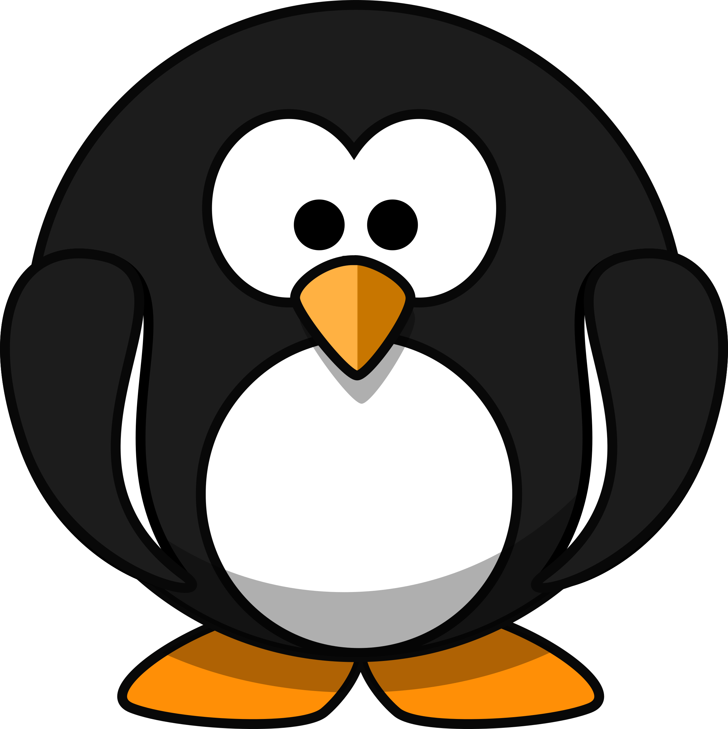 2396x2400 Collection Of Free Penguin Vector Side View. Download On Ubisafe