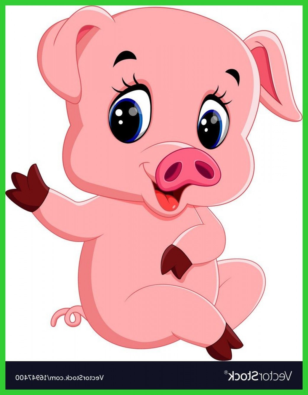 Cute Pig Vector at GetDrawings | Free download