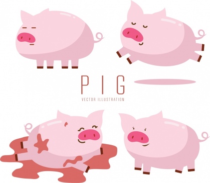 421x368 Pig Vectors Free Vector Download (308 Free Vector) For Commercial