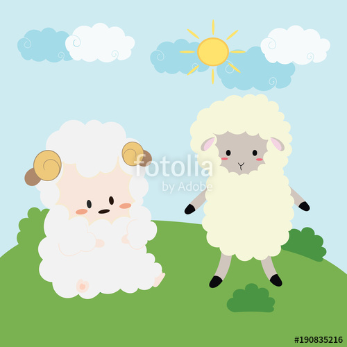 500x500 Cute Sheep Vector Stock Image And Royalty Free Vector Files On