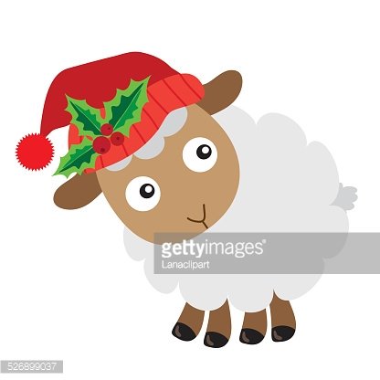416x416 Cute Sheep Vector Illustration Premium Clipart