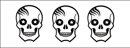 424x157 Cute Skull Vector Alternative Free Vector In Adobe Illustrator Ai