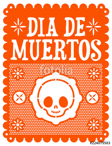 384x500 Dia De Muertos, Mexican Day Of The Death Spanish Text, Cute Skull