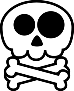 243x300 Cute Skull And Crossbones Clip Art