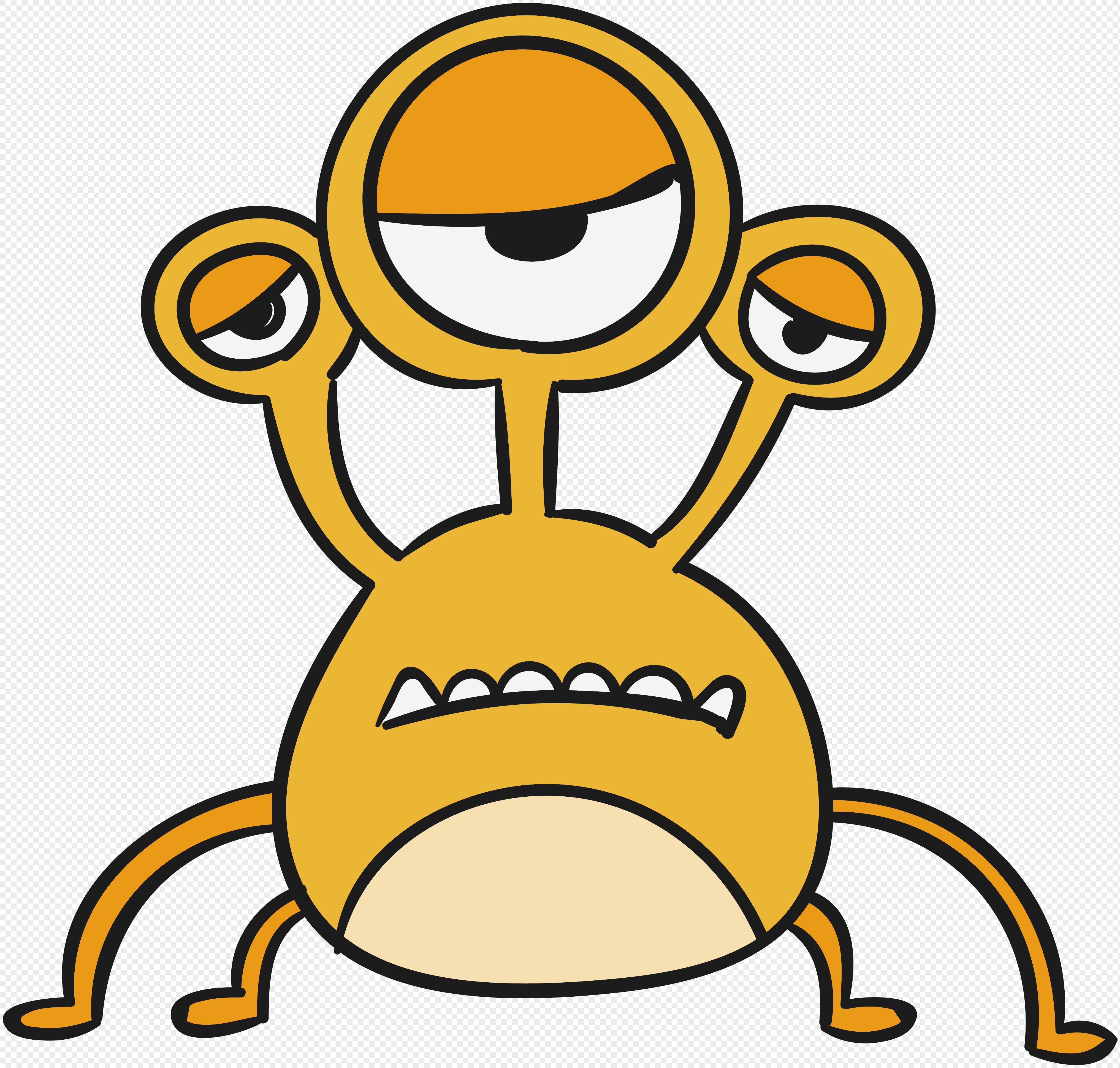 4067x3877 Cute Spider Little Monster Vector Material Png Image Picture Free