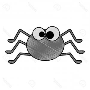 300x300 Funny Spider Cartoon Character Vector Orangiausa