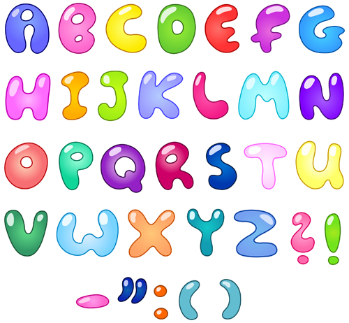 500x462 Cute Cartoon Alphabet Letter And Digital Vector Art 01 Free Download