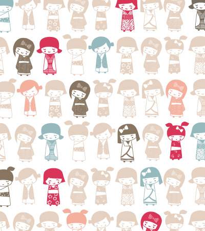 400x450 Pattern Japanese Girls Kidsfashionvector Cute Vector Art For