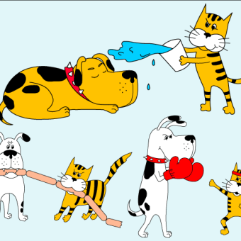 340x340 Cartoon Animals Vectors Download Free Vector Art Amp Graphics