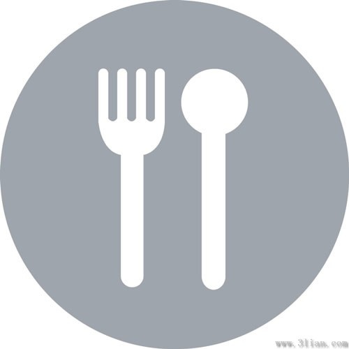 500x500 Gray Background Cutlery Icons Vector Free Vector In Adobe