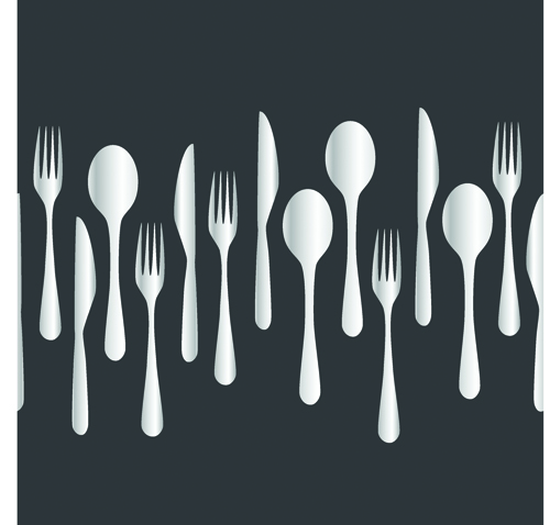 500x478 Creative Cutlery Pattern Seamless Vector Free Download