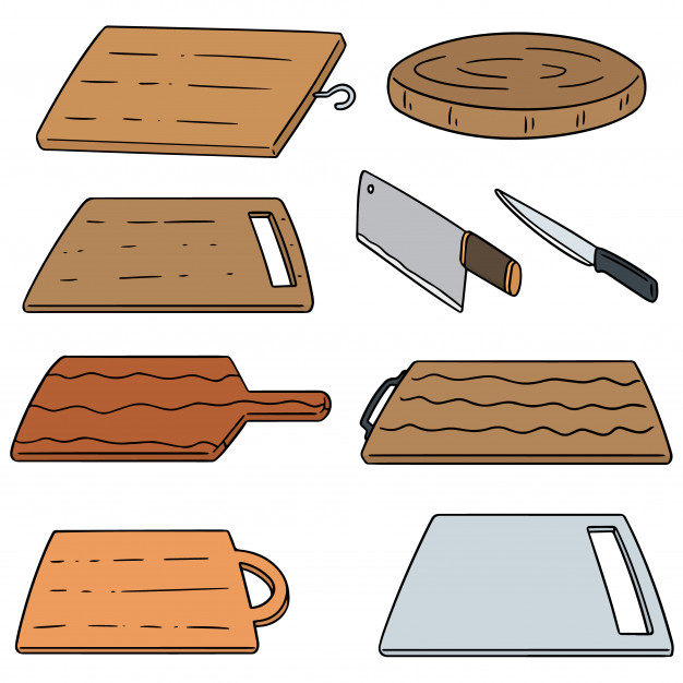 626x626 Vector Set Of Cutting Board Vector Premium Download
